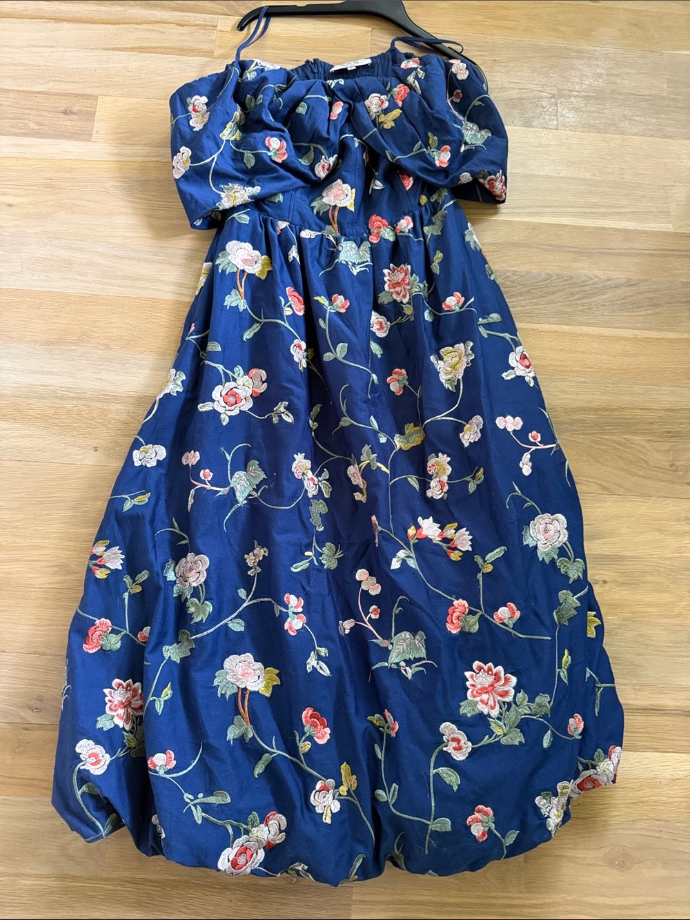 Sea New York Julian Floral-Embroidered Off-the-Shoulder Dress - Picture 2 of 5